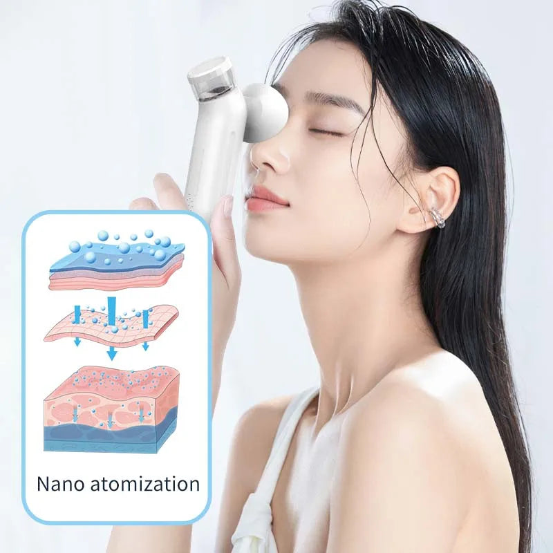 Hot Cold Compress Eye Steamer Relieve Fatigue Dry Eyes Moisturizing Heating Face Eye Massager Mask Humidifier Mist Nano Sprayer